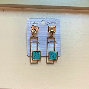 Turquoise Fashion Jewlery Dangle Earrings